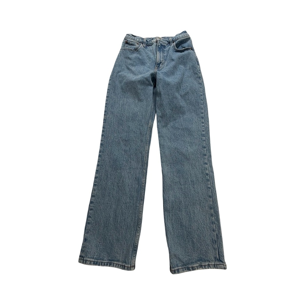 Abercrombie & Fitch Straight Jeans Womens 27x28 Blue 90s Ultra High Rise Coastal